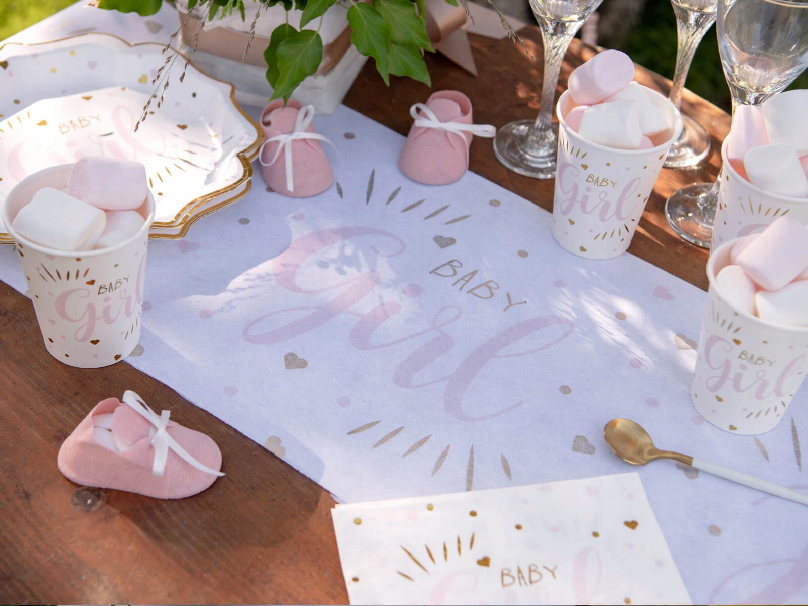 Dekoracja bieżnik Baby Girl 3m Baby Shower Rodzaj bieżnik