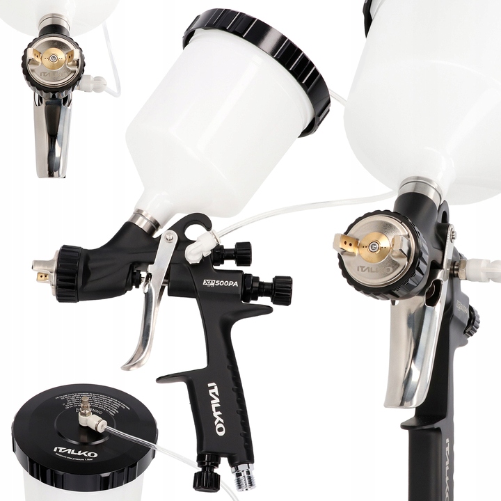 Lakovacia Pištoľ Italko Xp 500PA S Podtlakom Dýzy 2,4 mm Lvlp