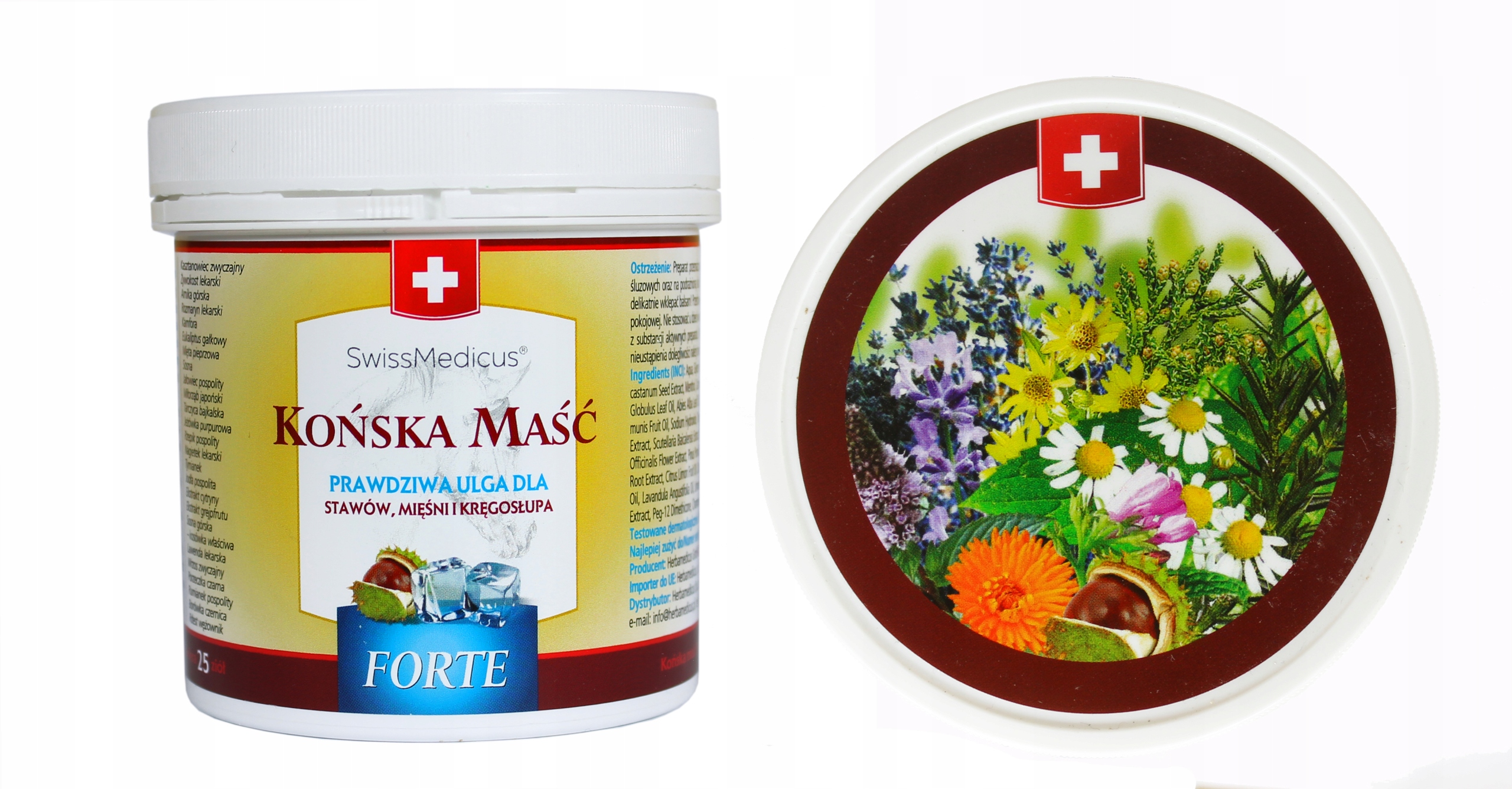 

Końska maść Chłodząca Bóle stawów i mięśni 250 ml