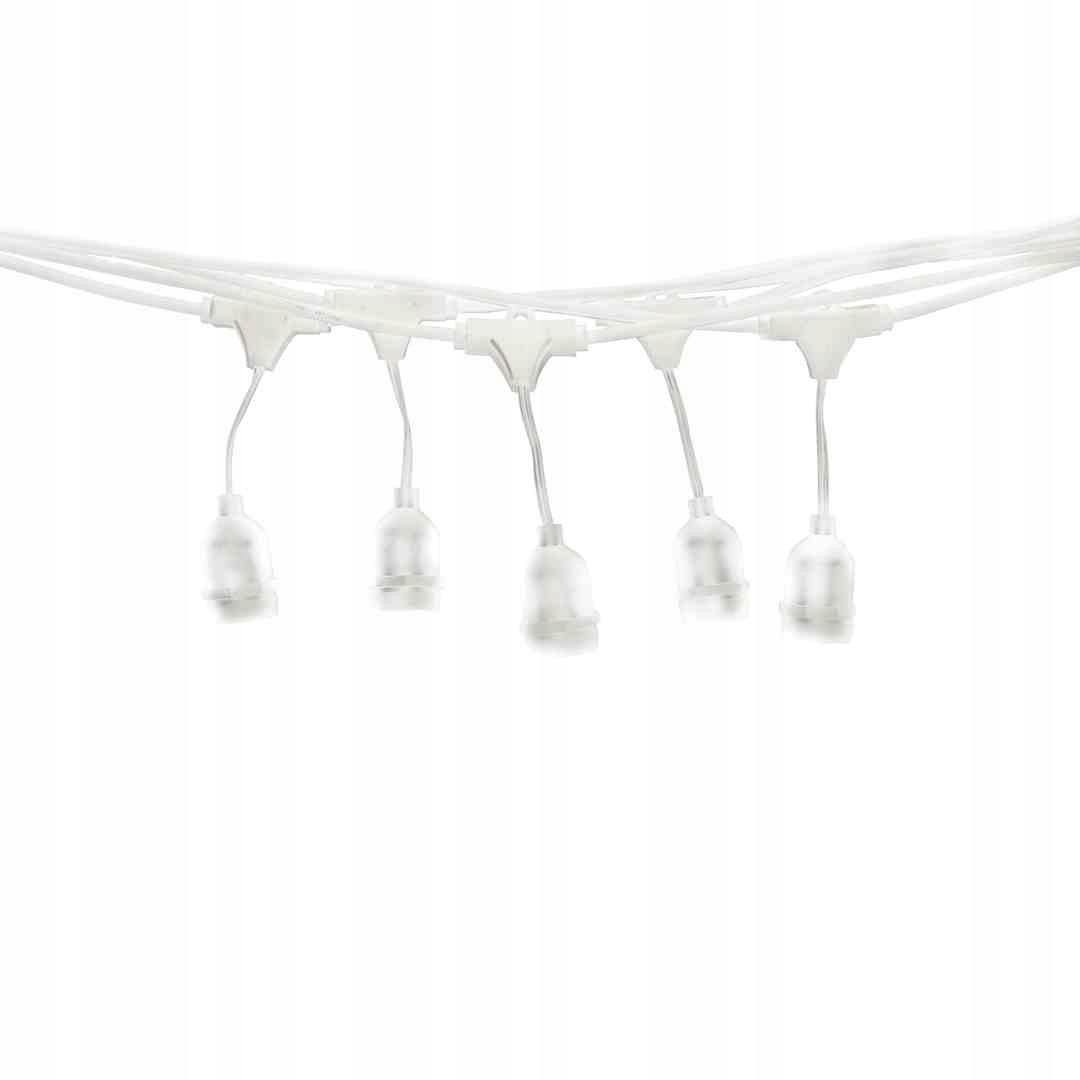Girlanda 15 Metrov Biela (bez žiaroviek)