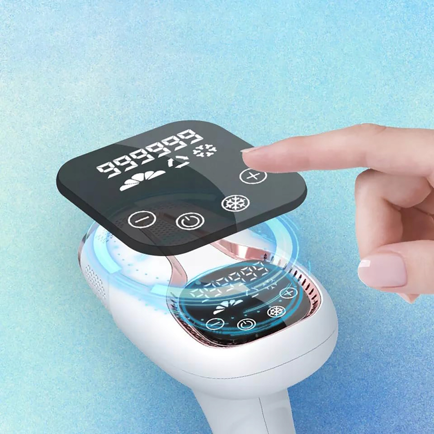 DEPILATOR IPL LASEROWY MOCNY BEZBOLESNY BIKINI DUŻY ZESTAW Model 6942422615780