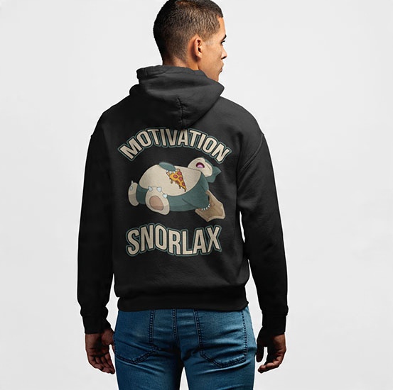 

Bluza Z Kapturem Pokemon Motivation Snorlax