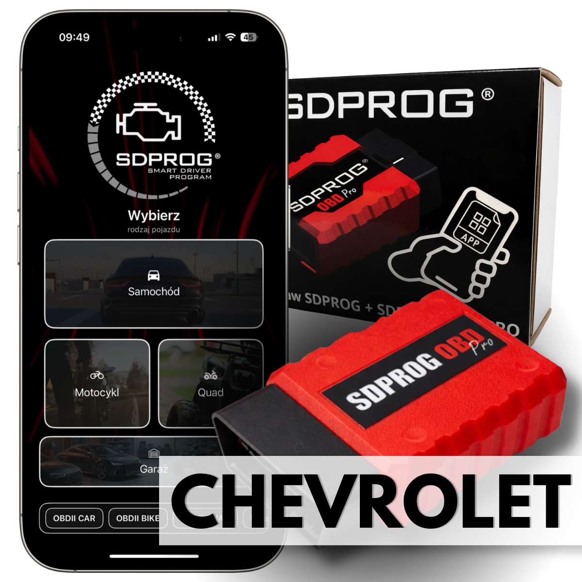 Chevrolet Diagnostický tester Rozhraní Obd Sdprog Dpf Program Android iOS