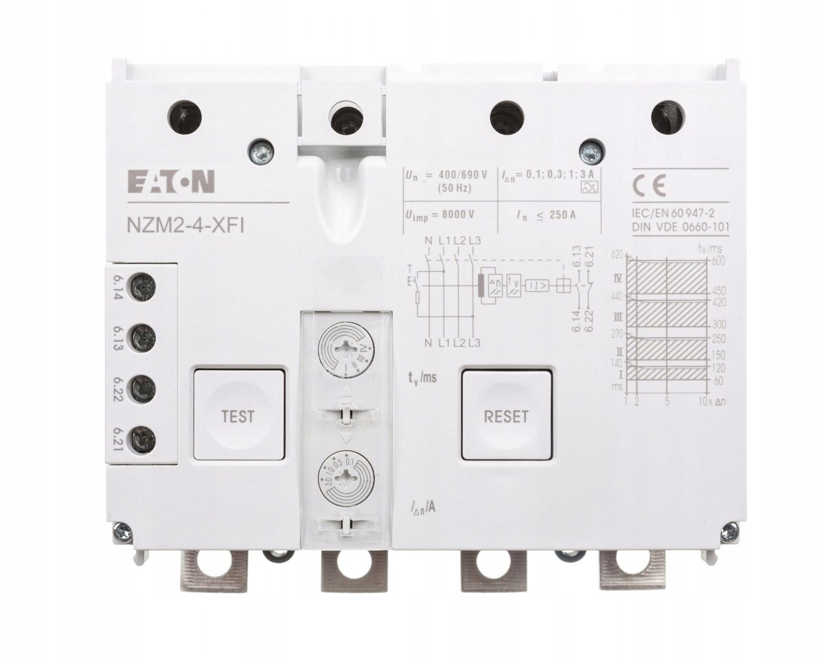 Blok różnicowoprądowy 4P 0,03-3A NZM2-4-XFI