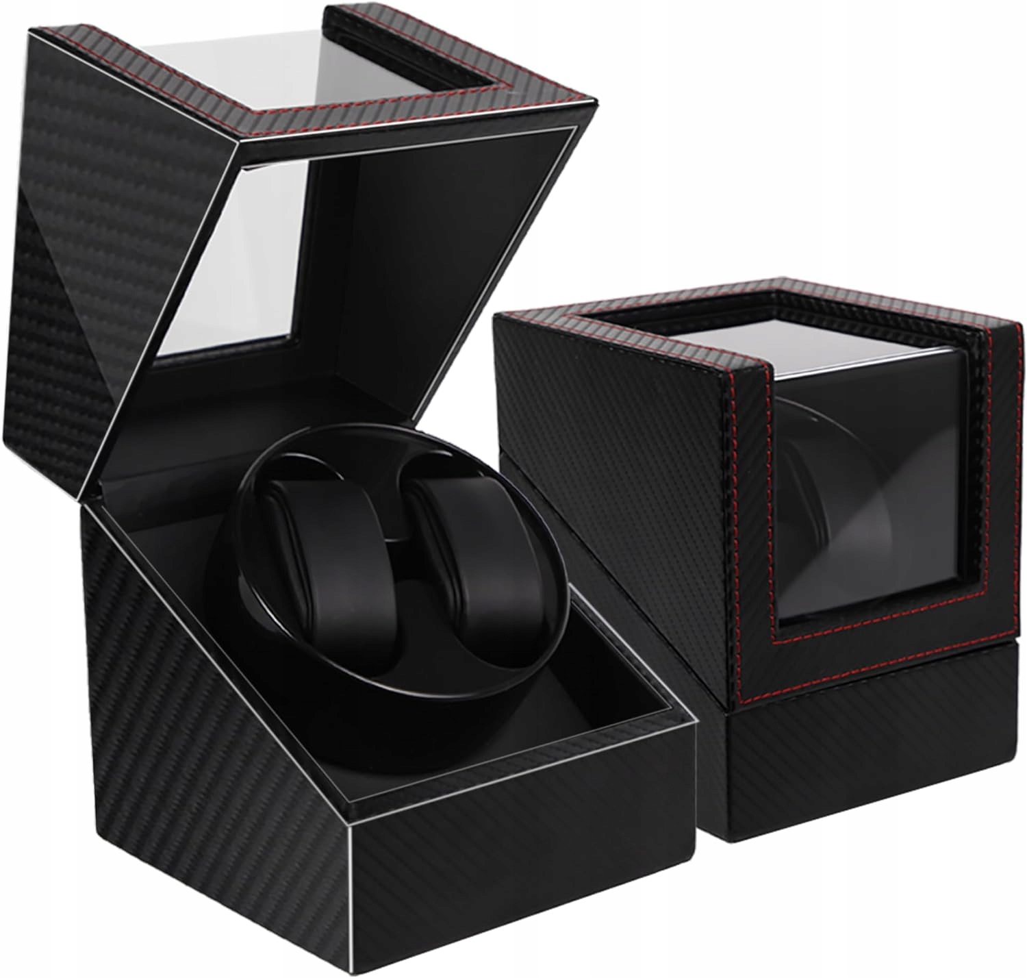 Rotomat Pro Hodinky Na 2 Hodinky vitrína pro natahování černá vitrína