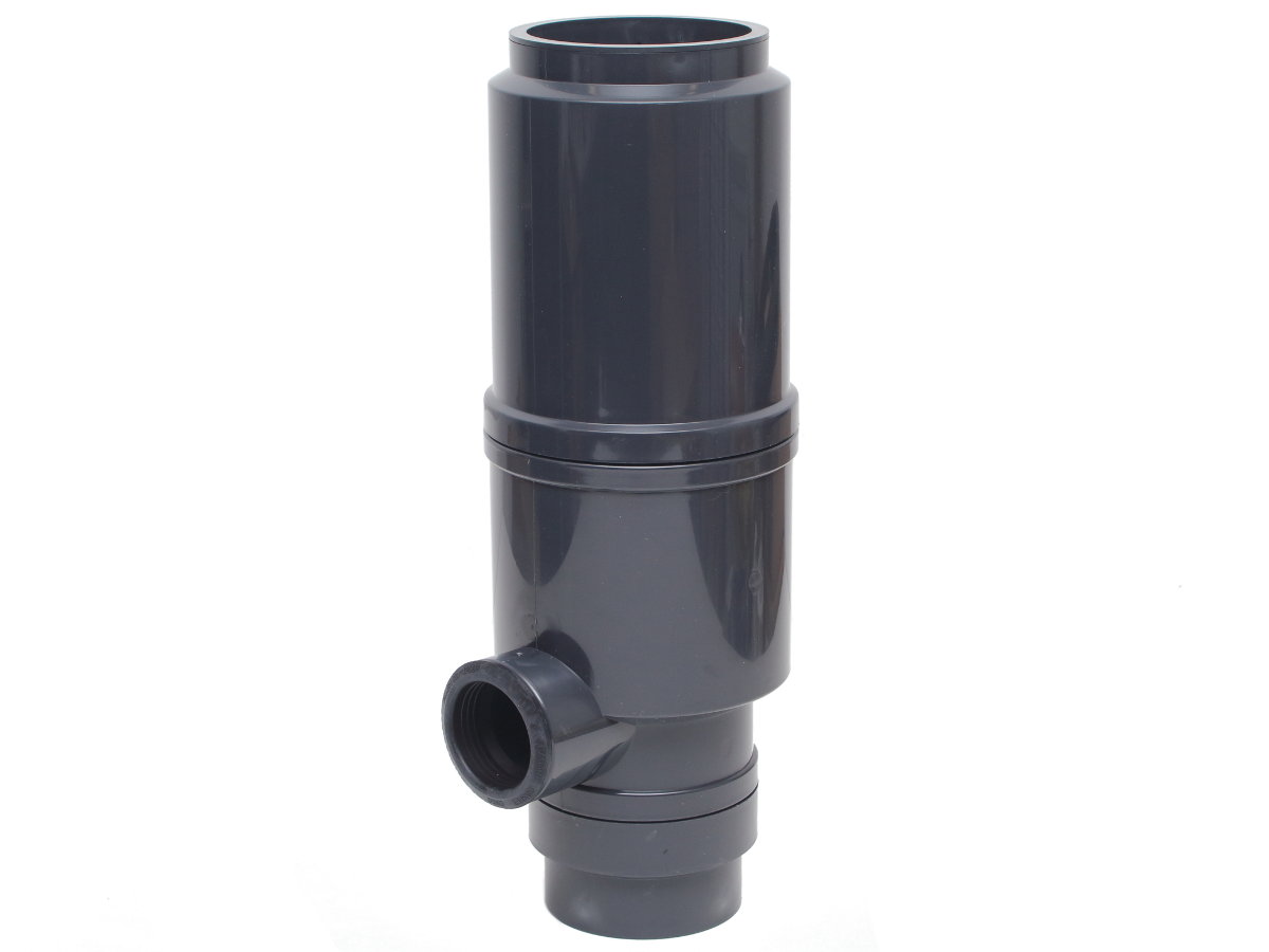 Lapač sběrač dešťové vody s čističem trubek 100 Pro světlý grafit