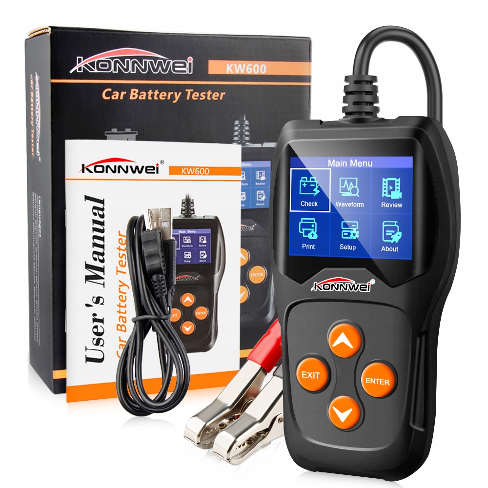 Тестер батареї konnwei kw600 analyzer 12V
