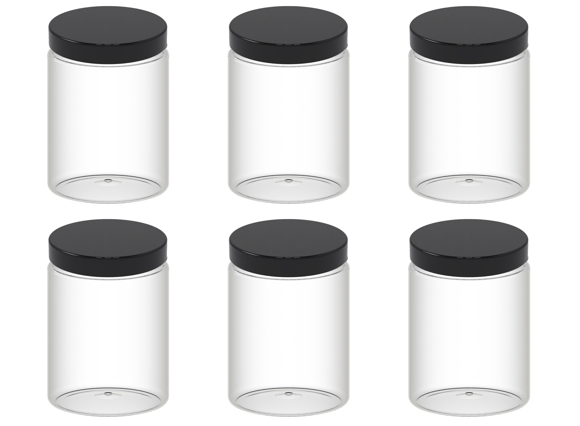 

6x Słoik Pet z nakrętką uszczelniającą, 1000ml