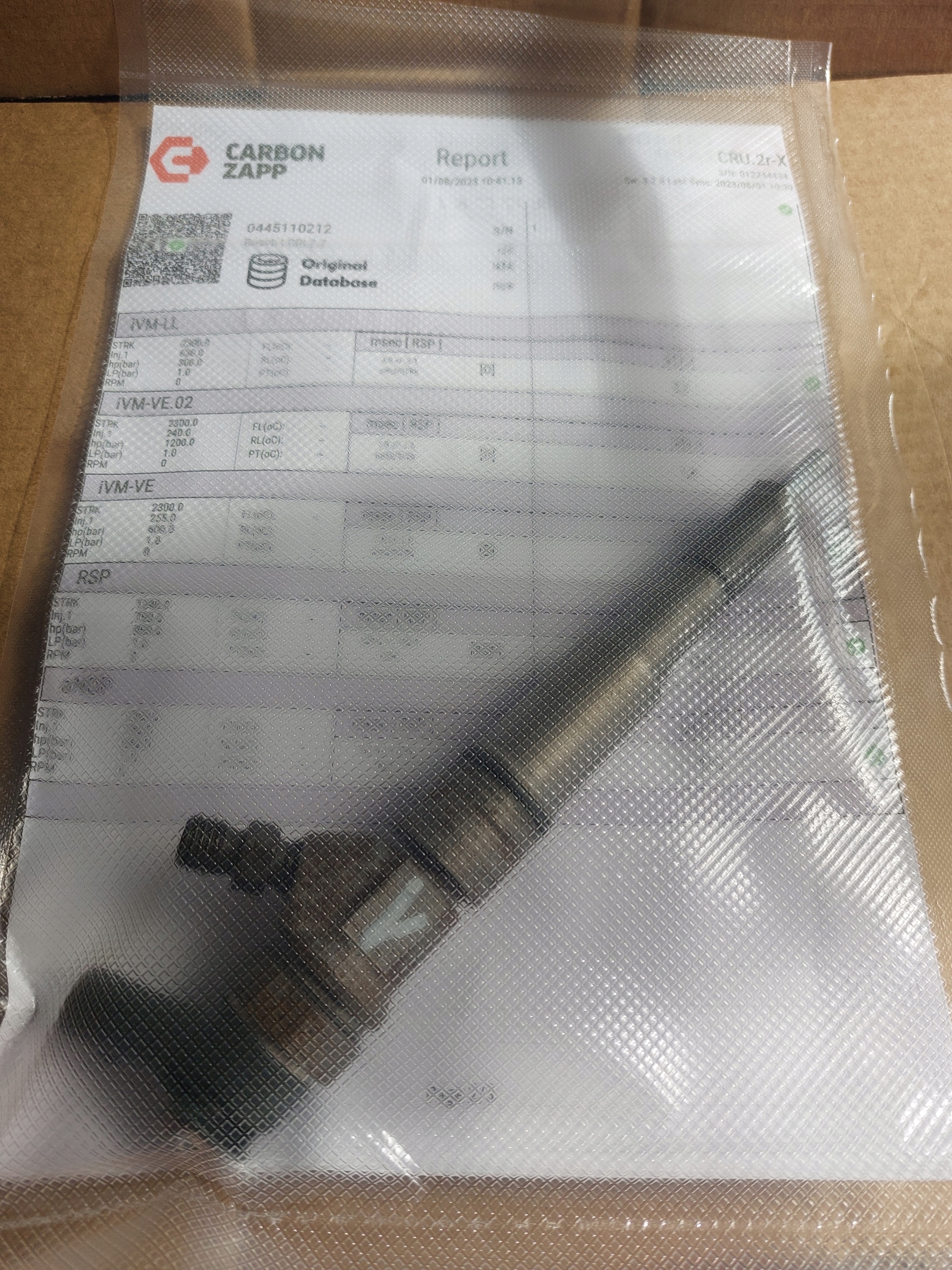 injector BMW 2.5D BOSCH 0445110212 WYDRUK