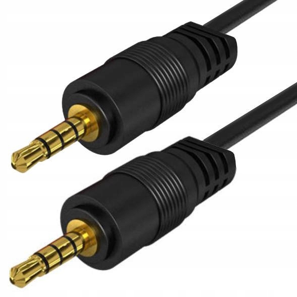 

Kabel Audio Aux Mini Jack 3,5mm Wtyki Męskie 1m