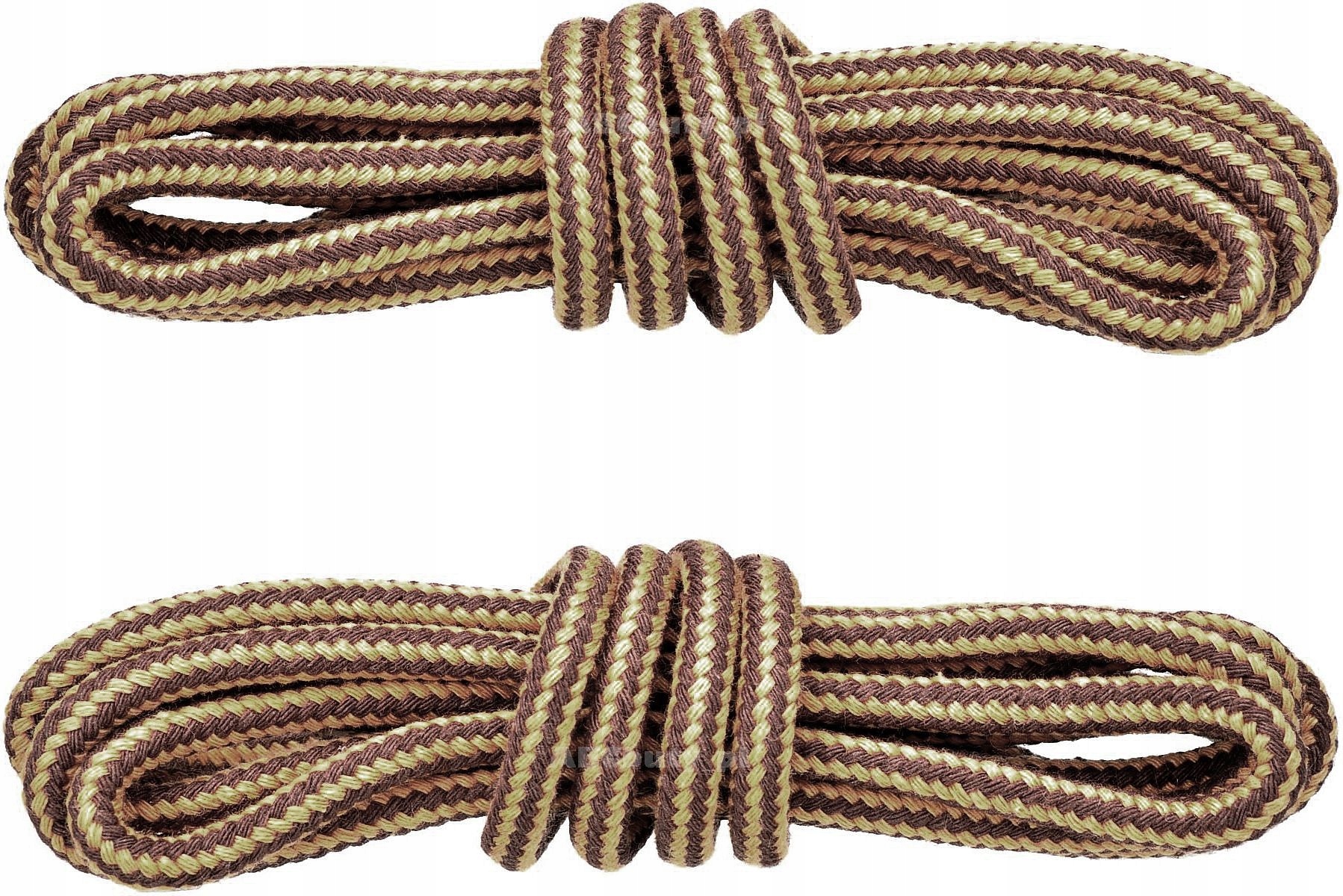 BRĄZOWE BEŻOWE SZNURÓWKI DO BUTÓW ROBOCZYCH 100 CM