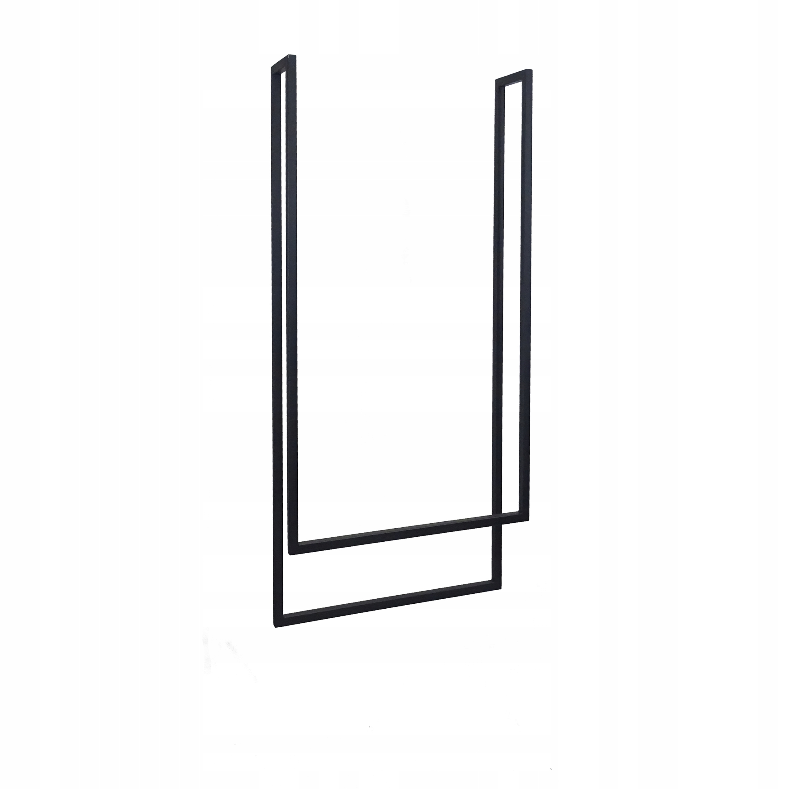 

Wieszak Na Ręczniki Podwójny Sufitowy 120CM Czarny