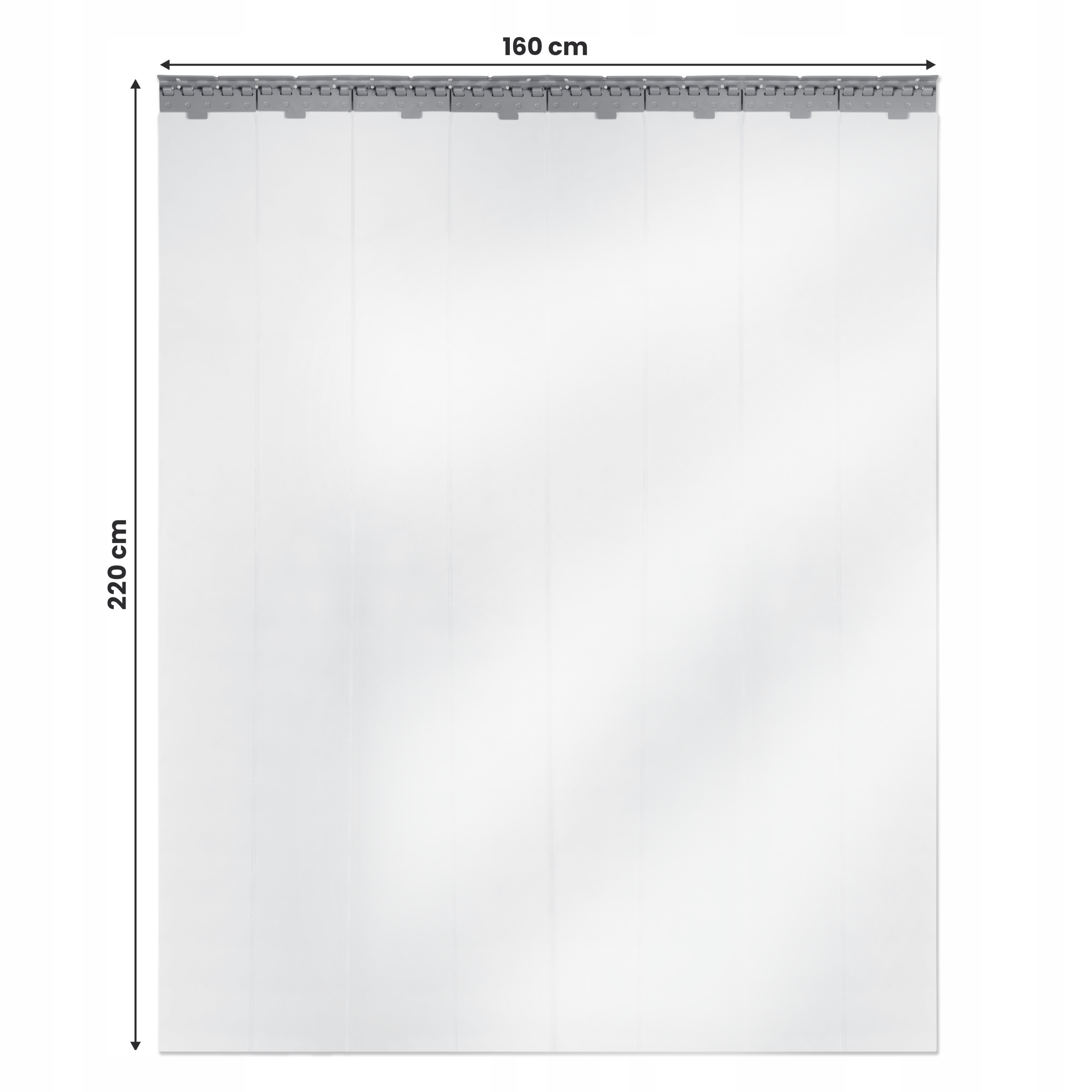 KURTYNA DRZWIOWA PASKOWA PVC FOLIA ZASŁONA 160X220 Marka Bojanek