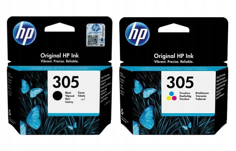 Tusz HP 305 czarny (black), trójkolorowy 3YM61AE, 3YM60AE