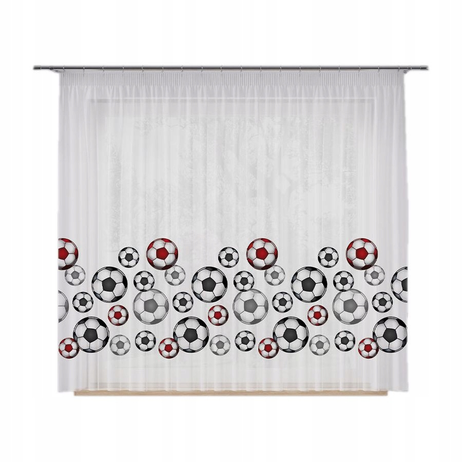 

Firanka Dziecięca Firana Gotowa Woal Piłki 200x160