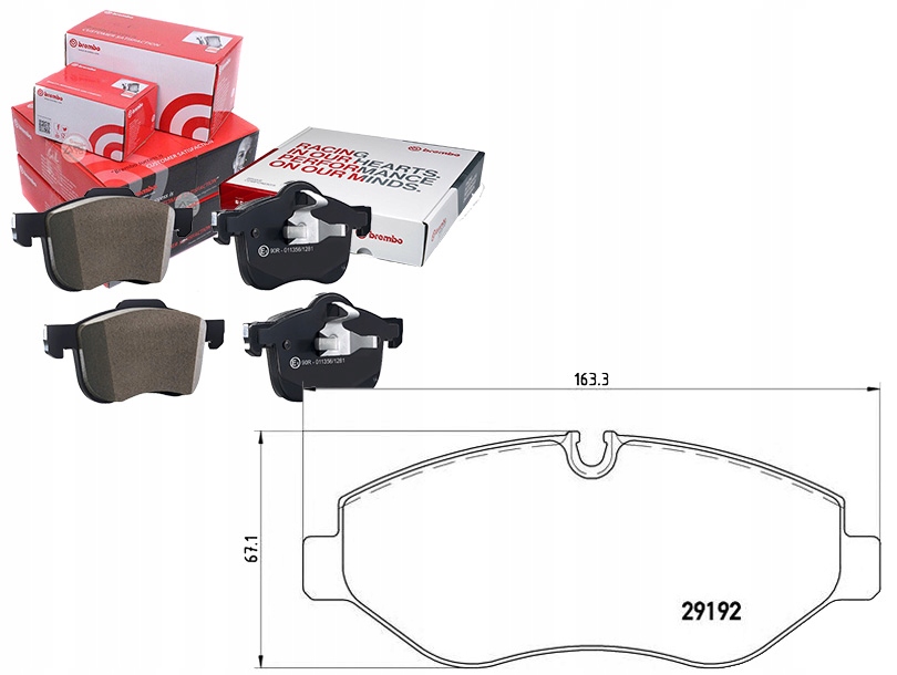 Brzdové Destičky Vw Crafter 06 – Brembo