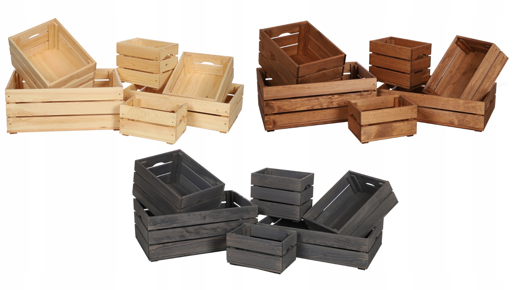 Drewniana Skrzynia 16,5x60x40 cm SD - Naturalna Materiał wykonania drewno