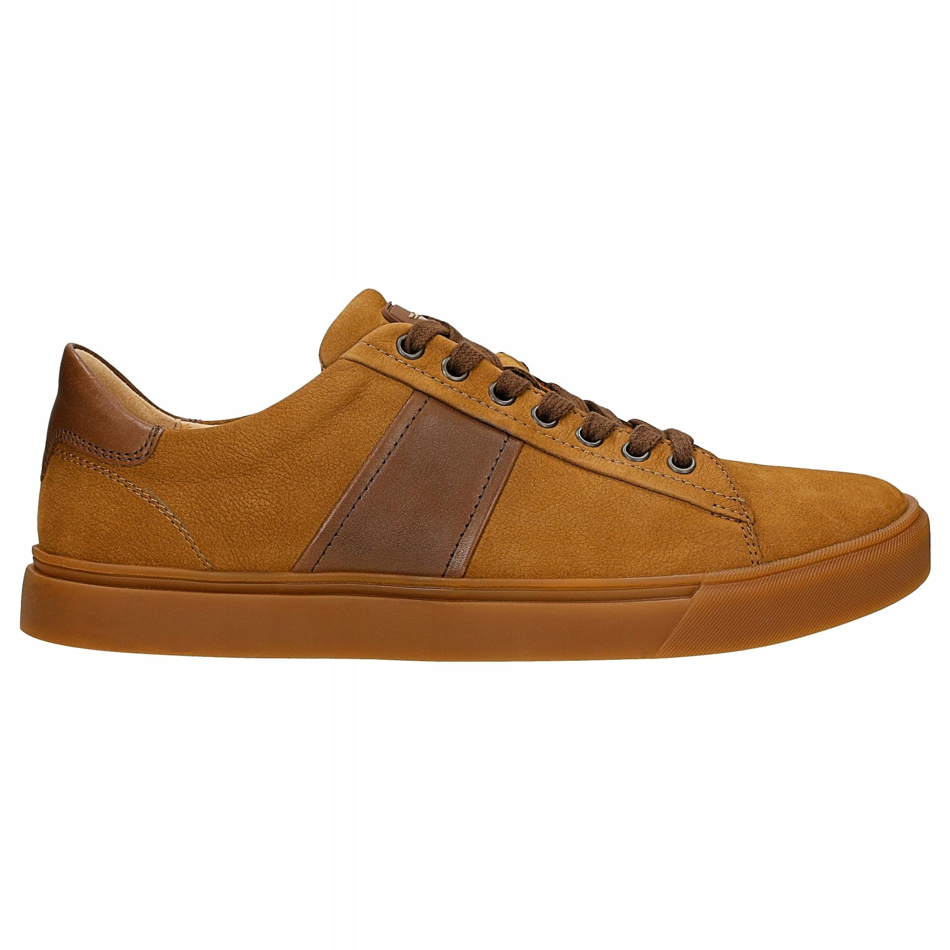 Hnědé pánské tenisky z kombinované kůže, velikost vel.