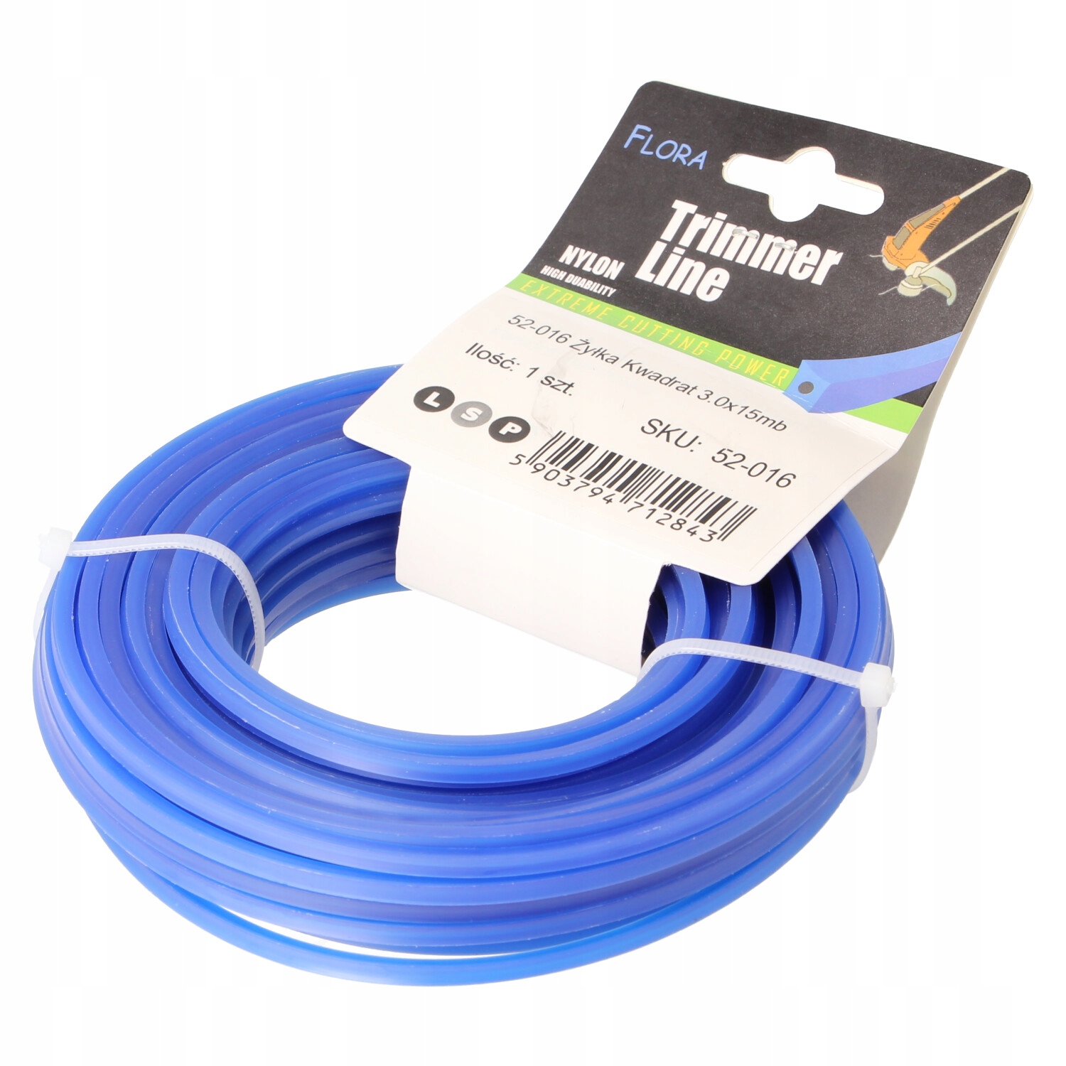 

Żyłka do kosy podkaszarki 3 mm x 15m Wzmacniana