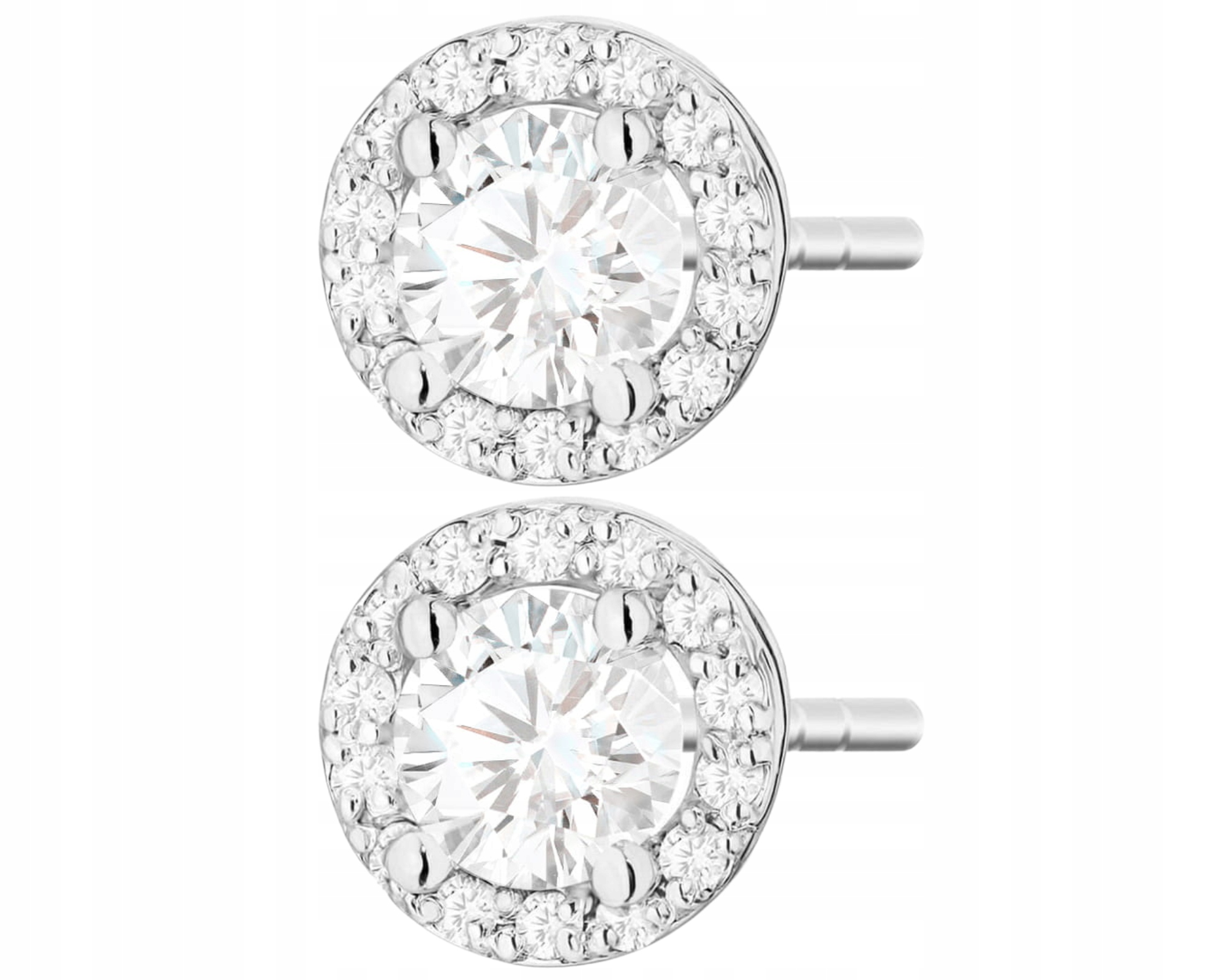 Bílé zlato náušnice 1,00 ct diamanty tyčinka šroub certifikát zlato 585 14k