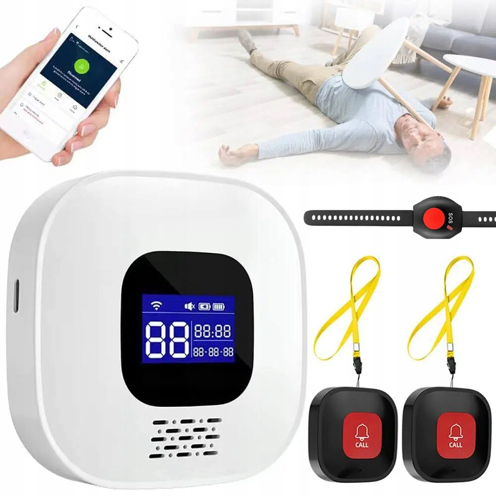 Alarm Pro Seniory Starších Nemocných, Tlačítko Pro Přivolání Pomoci, Sada
