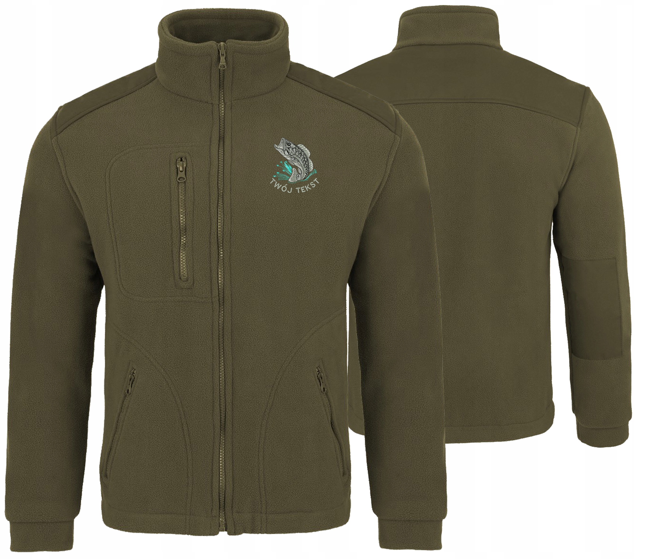 Polar Wędkarski dla Dziadka Taty Wędkarza Chłopaka Imię tekst XL