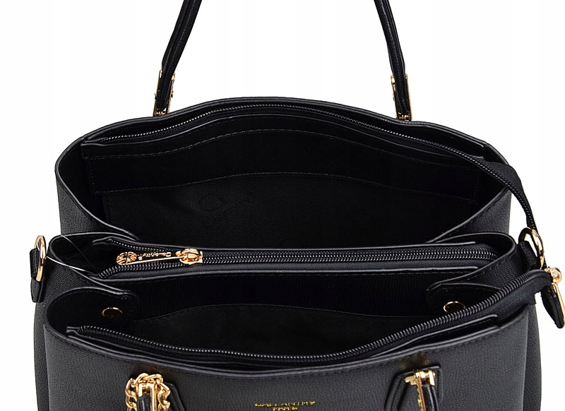 GALLANTRY elegancka TOREBKA damska KUFEREK pasek LOGO Styl miejski