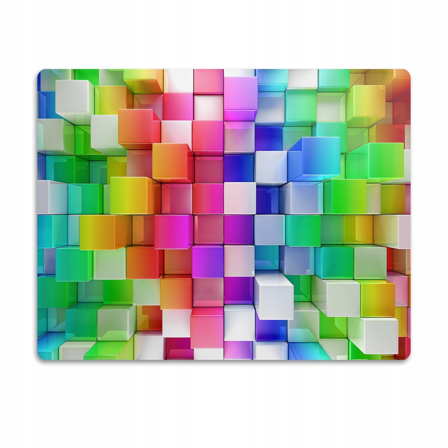 Levně Pro kočky podložka pod záchod Barevné čtverce 90x60 cm