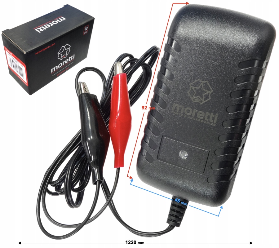 Ładowarka do akumulatorów żelowych kwasowych i AGM 12 1,3A 4-14Ah Marka inna