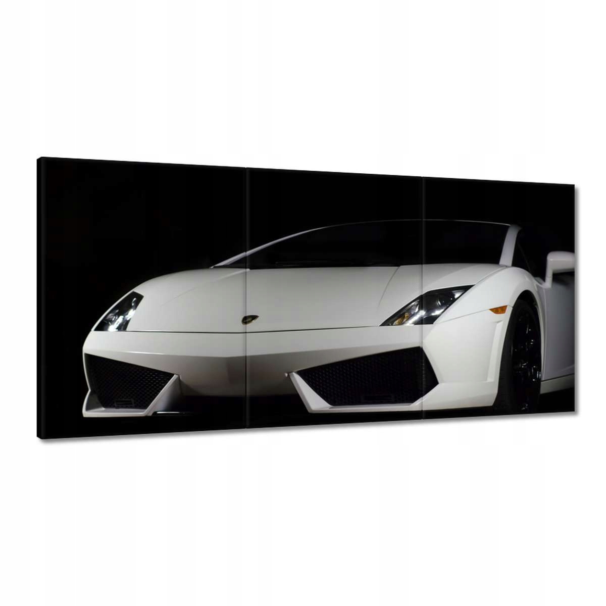 Obrazy 120x60 Bílý sportovní automobil