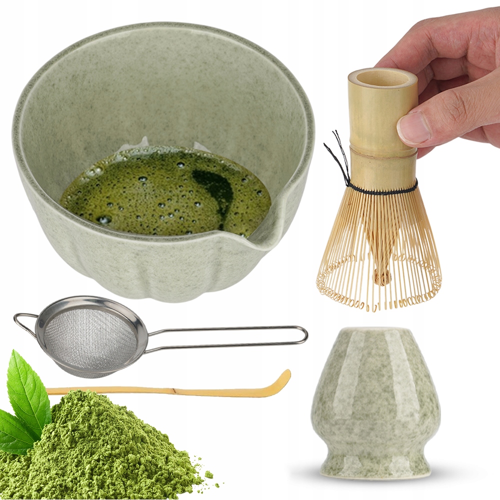 Zestaw Prezentowy Do Herbaty Matcha Zestaw Do Parzenia Matchy 5 Szt.