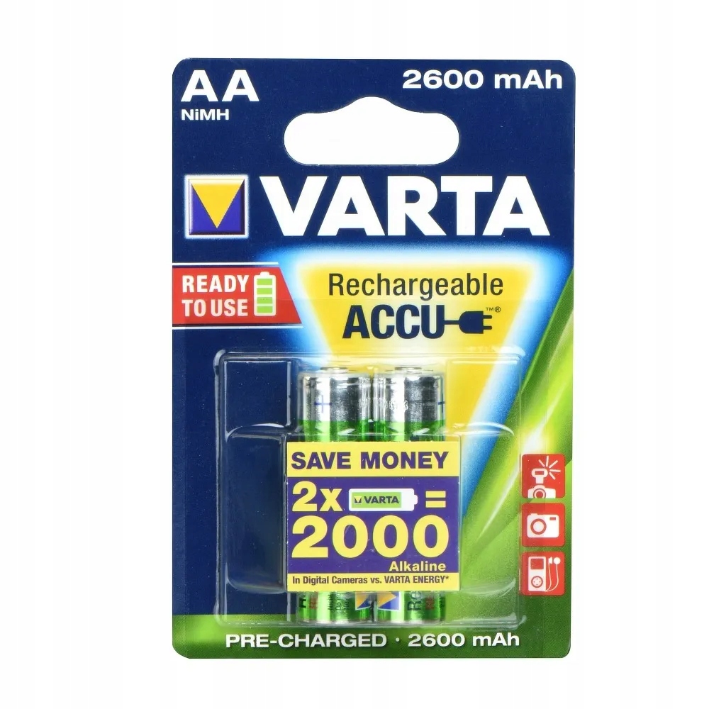 Varta bateria akumulatorowa R6 (aa) 2600 mAh prossesional ready 2 szt