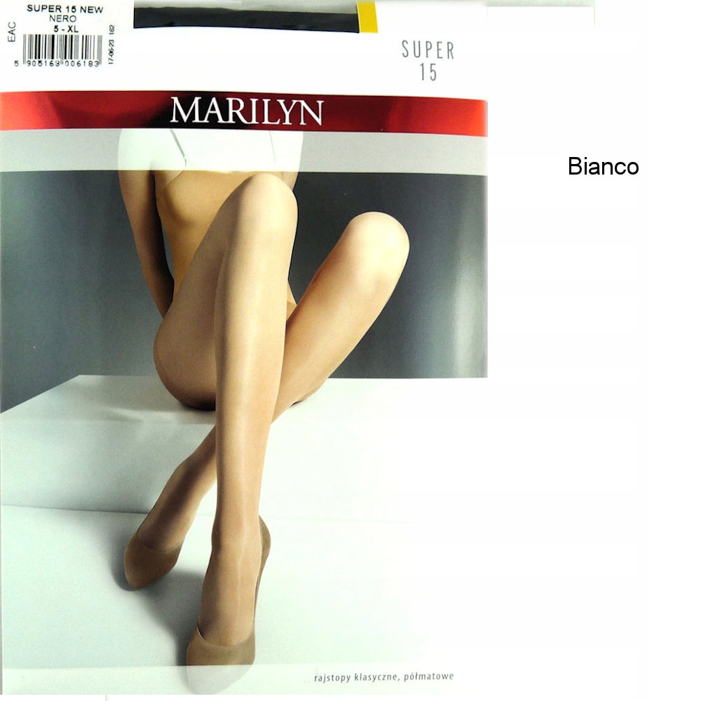 

Marilyn Super 15 R3 modne rajstopy bianco