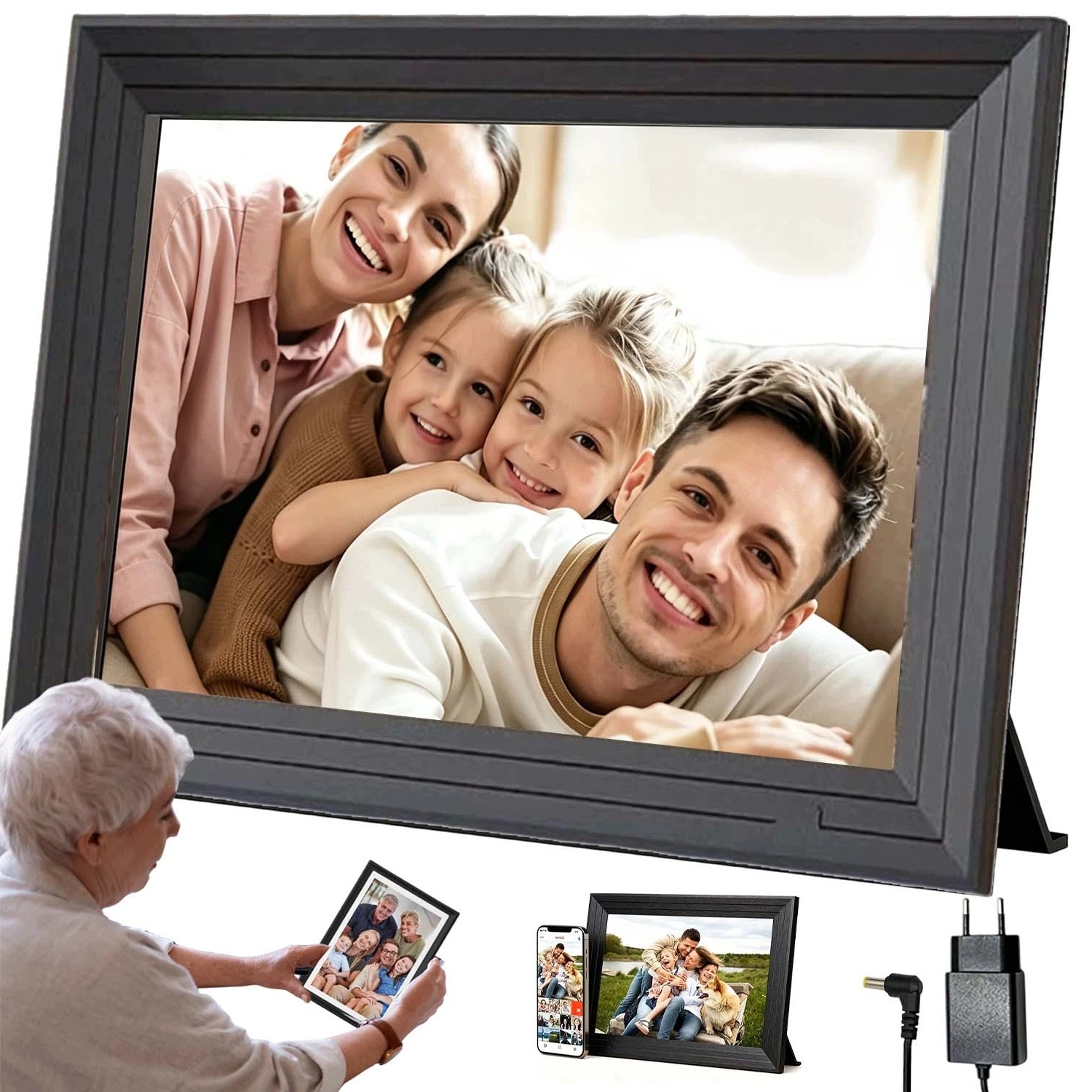 Rámeček 10.1" 1280x800 32GB Wi-fi Dotykový Frameo Černý