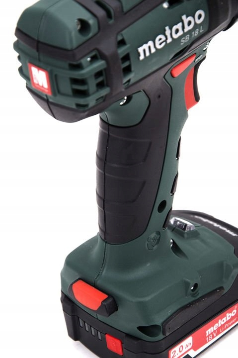 Akumulatorowa wiertarka udarowa SB 18 L Metabo Pojemność akumulatora 2 Ah