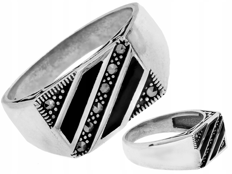 Stříbrný prsten 925 jako dárek s módním vzorem