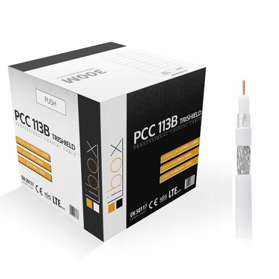 

Kabel antenowy koncentryczny Pcc 113B Libox 1m