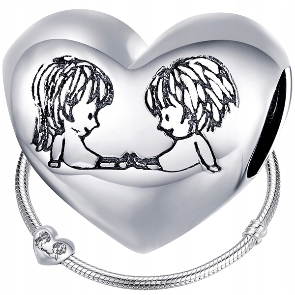 

Charms Serce Friends koralik zawieszka srebro 925