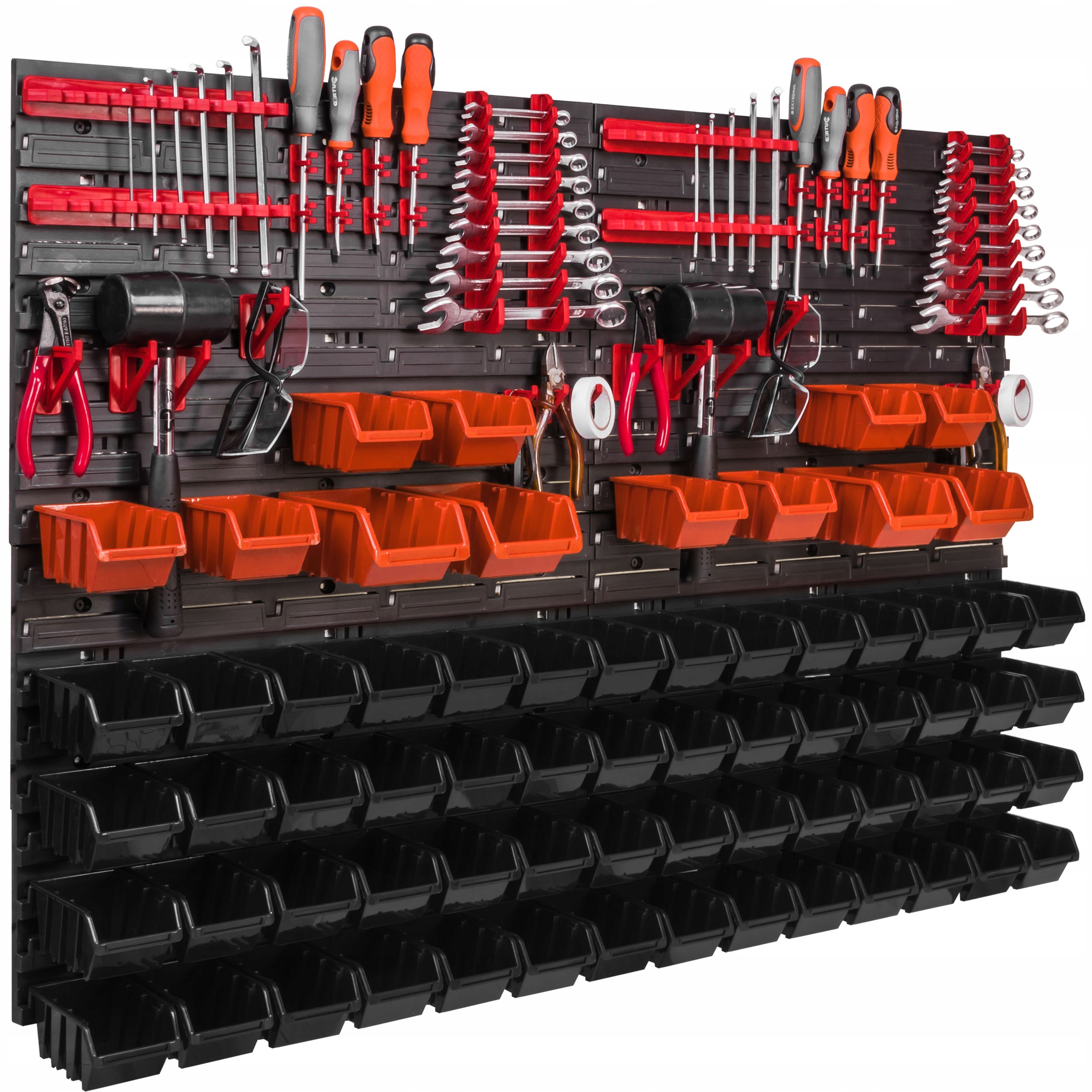 Tabule na nářadí 115 x 78 cm dílenská stěna 68 kyvety garáž regál