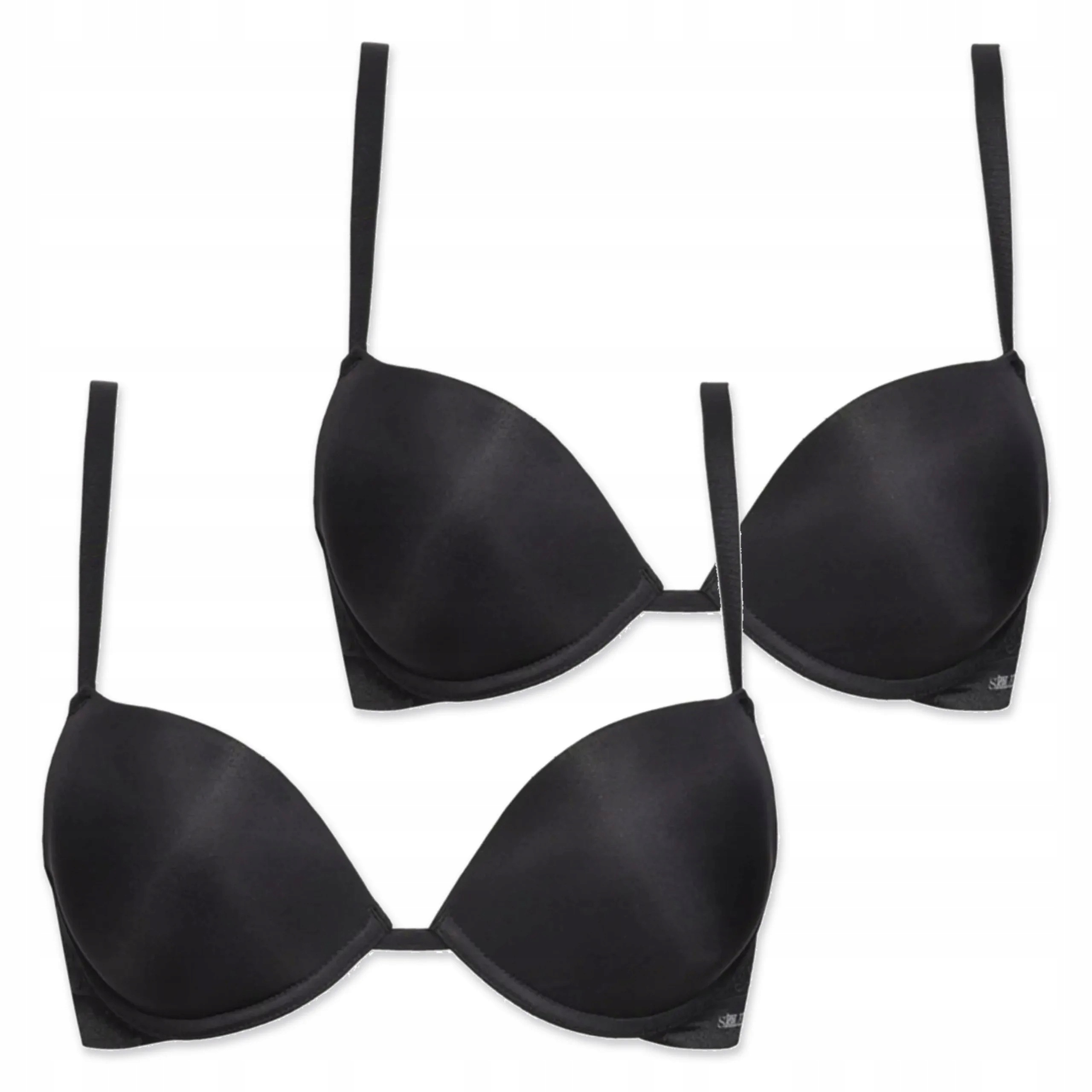 2x Push-up podprsenka s gelovou výplní Sielei 2504 černá 80B