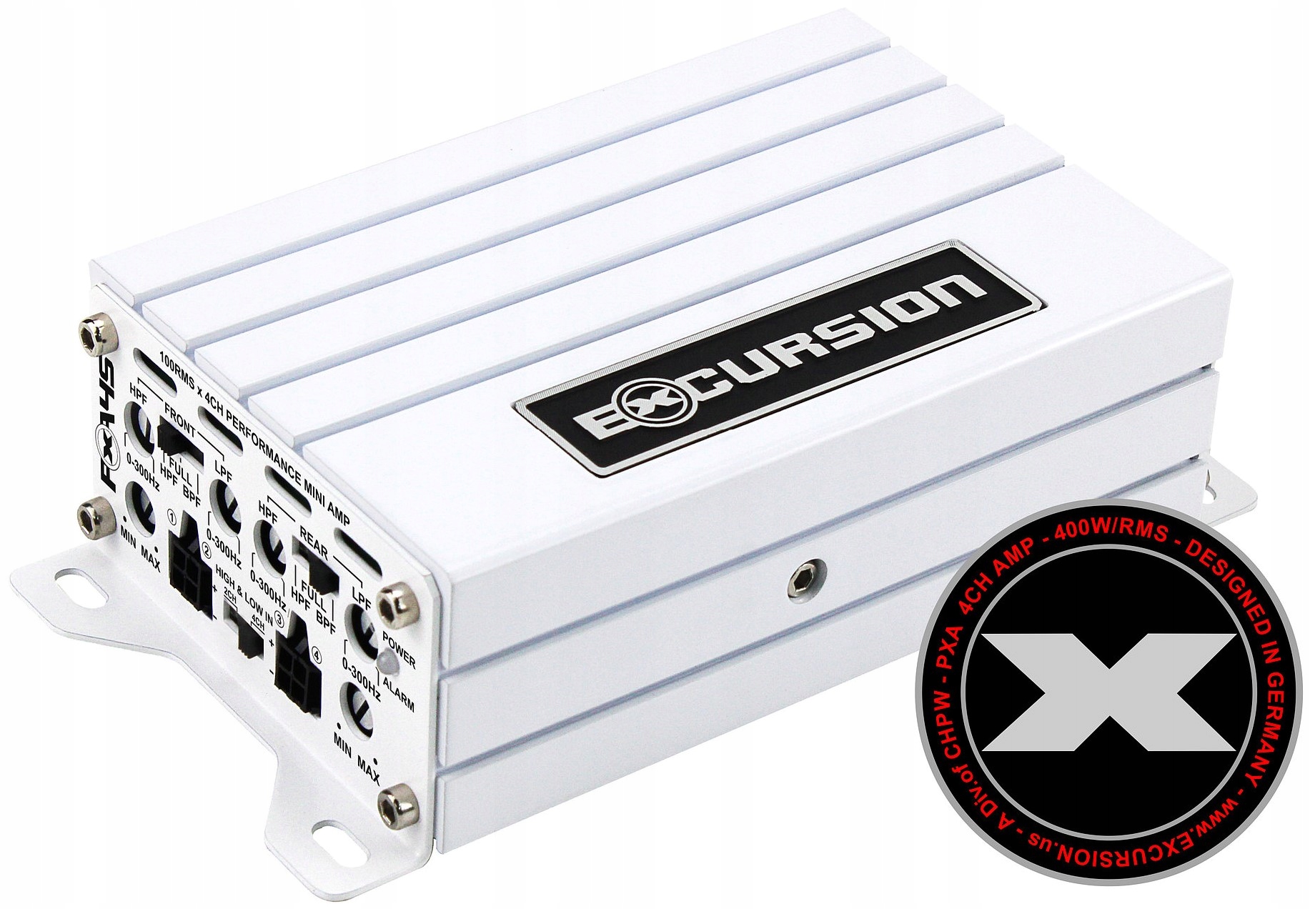 4-kanálový zosilňovač továrenského systému Oem Plug&Play Mini Excursion PXA-45