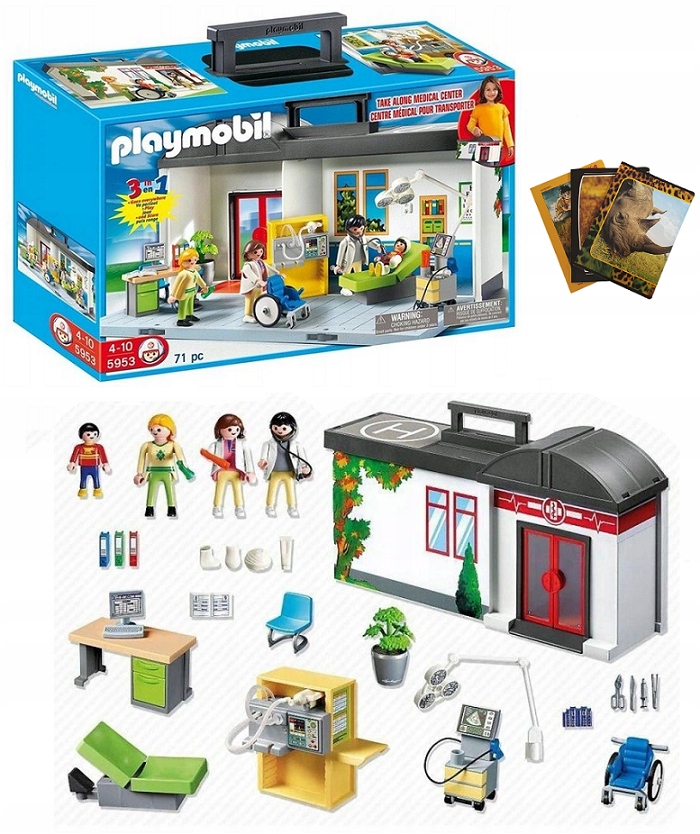 

Playmobil Klocki Przenośny Szpital Lekarz 5953