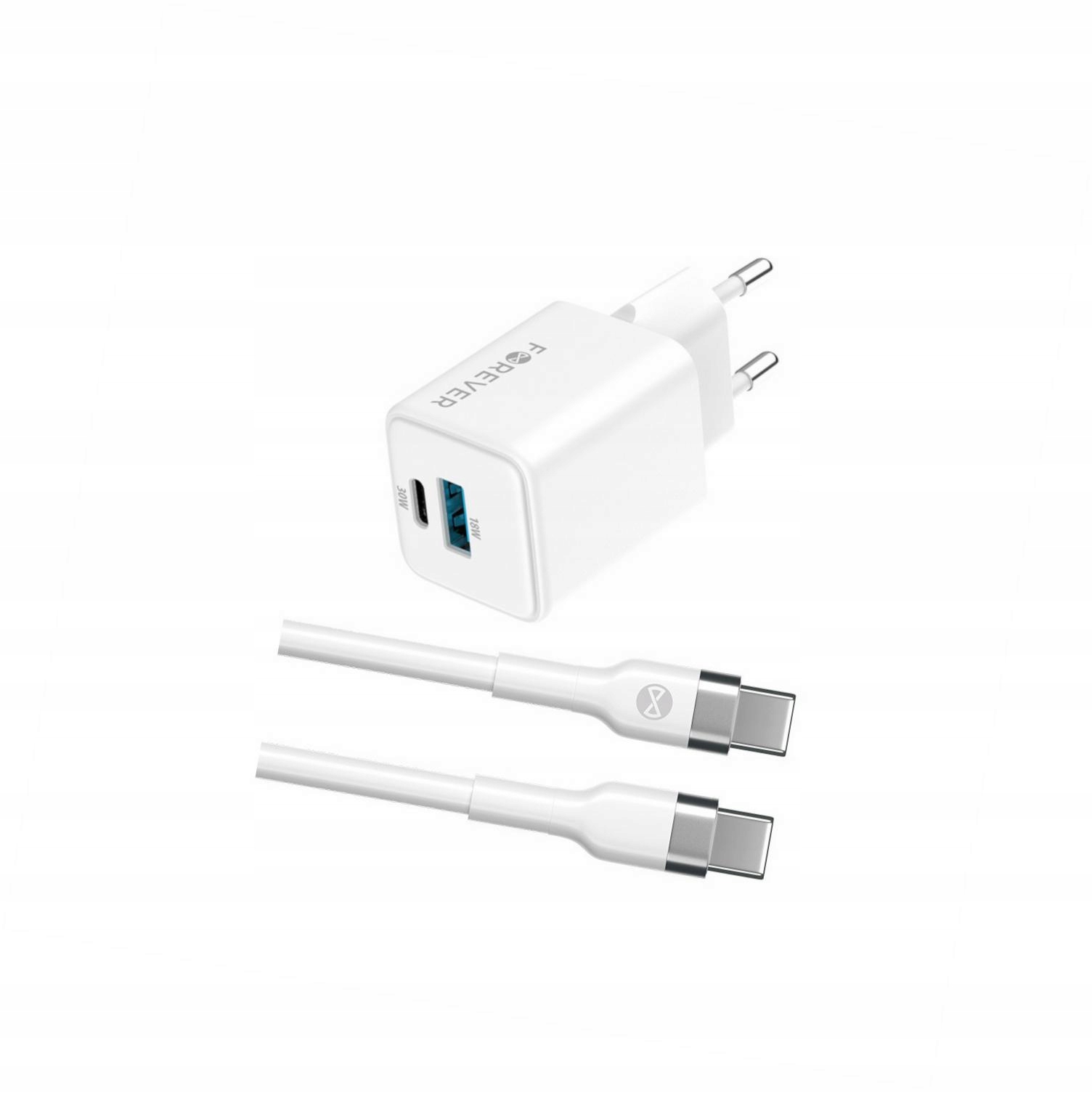 Szybka ładowarka GaN 30W Usb i Usb-c z kablem do Xiaomi Mi 11 Lite