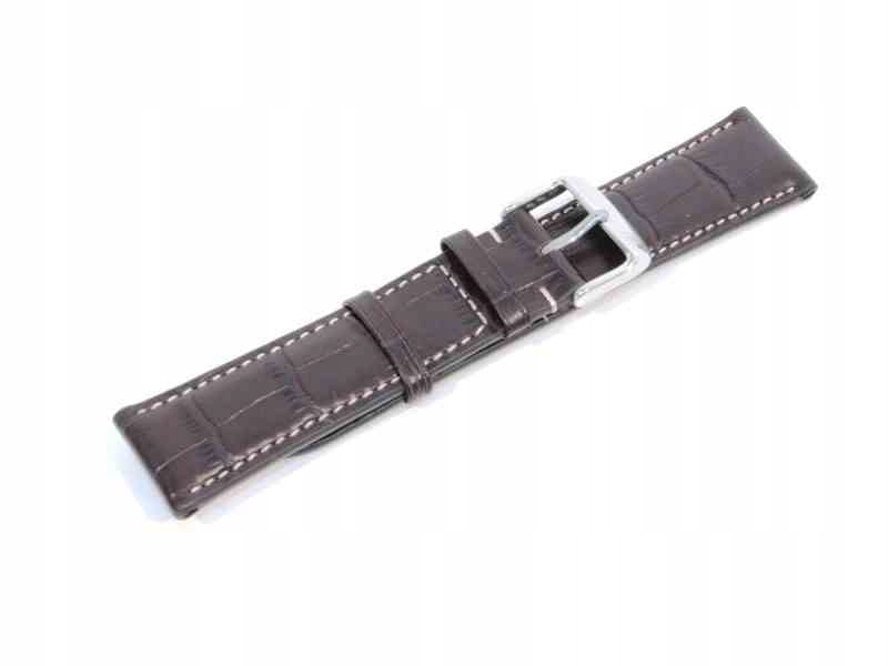 Hnědý Kožený opasek Zeppelin, 20 mm