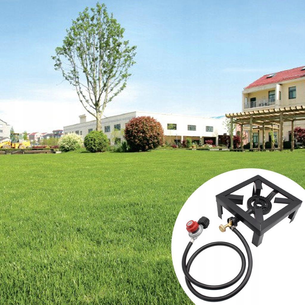 Square, single-burner gas cooker with Marka bez marki