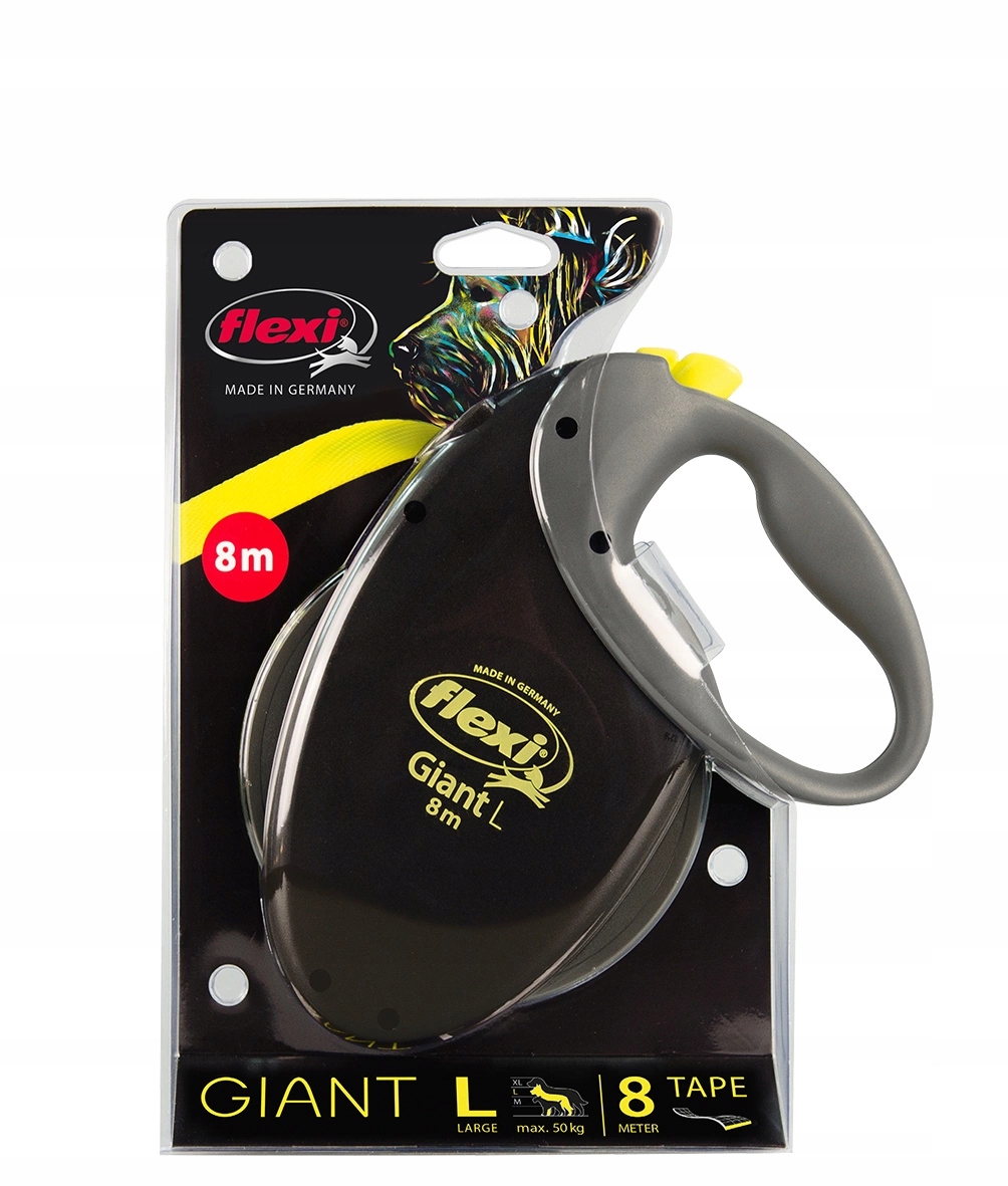 

Flexi Giant Neon taśma L 8m smycz dla psa do 50kg