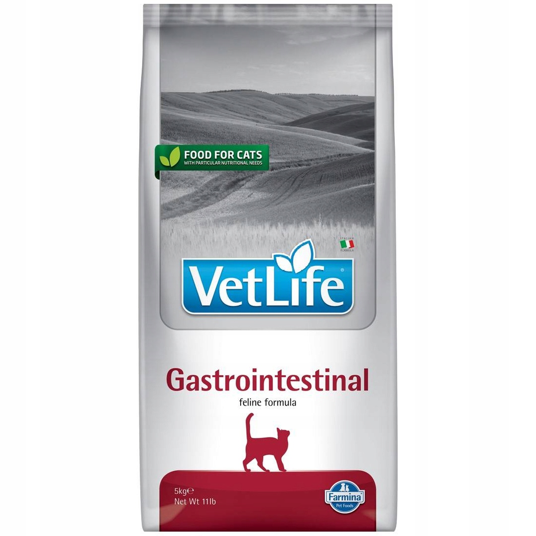 Levně Farmina Vet Life Gastrointestinal Cat 5kg Suché Krmivo Pro Kočky na střeva