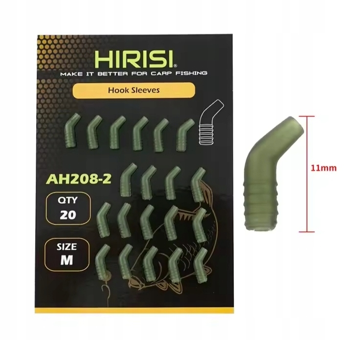 Pozycjoner haczyka Hook Sleeves Green 20 sztuk Rozm.M
