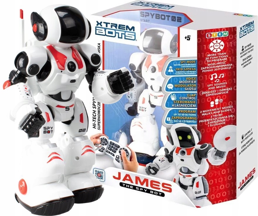 Robô espião James: o agente inteligente bot, ROBOTS