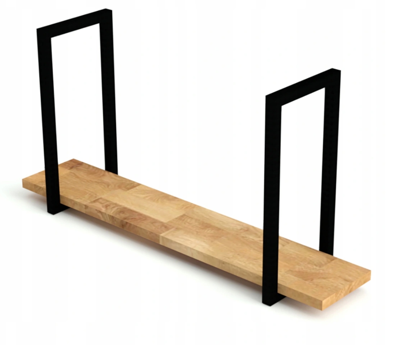 

Półka wisząca sufitowa wysoka metal dąb 80cm